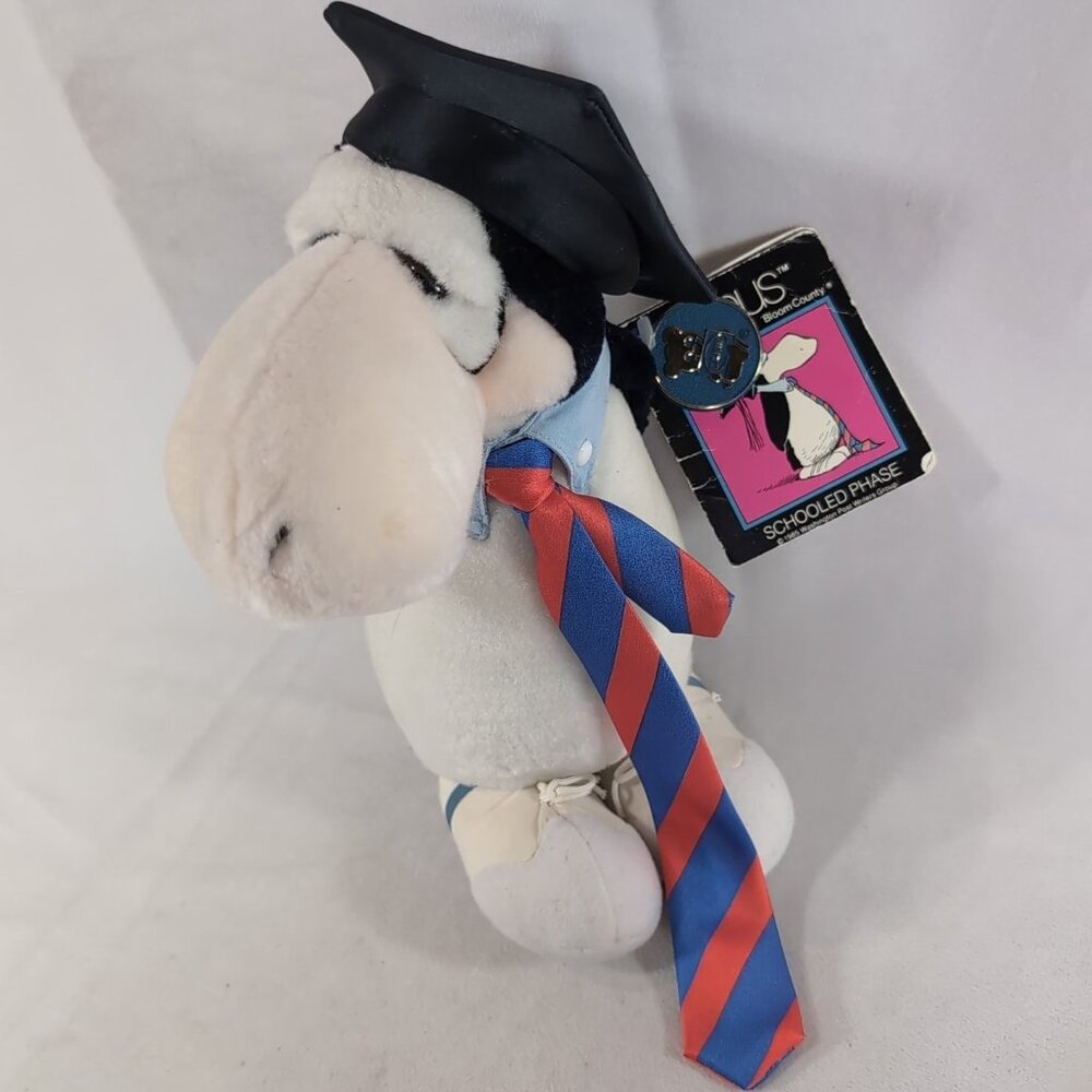 Dakin Opus Washington Post 1985 Schooled Phase Plush Stuffed Animal Graduate Tie